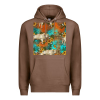 Chestnut western charolais cow seamless pattern Premium Hoodie - HRA Design Shop