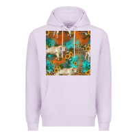 Lilac western charolais cow seamless pattern Premium Hoodie - HRA Design Shop