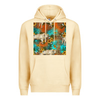 Pina Colada western charolais cow seamless pattern Premium Hoodie - HRA Design Shop