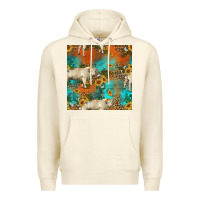 Sandshell western charolais cow seamless pattern Premium Hoodie - HRA Design Shop