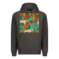 Smoke western charolais cow seamless pattern Premium Hoodie - HRA Design Shop