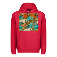 Cardinal western charolais cow seamless pattern Premium Hoodie - HRA Design Shop