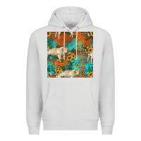 Dove Grey western charolais cow seamless pattern Premium Hoodie - HRA Design Shop