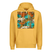 Mustard western charolais cow seamless pattern Premium Hoodie - HRA Design Shop