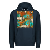 Western Charolais Cow Seamless Pattern Premium Hoodie | Teevron