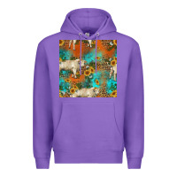Purple western charolais cow seamless pattern Premium Hoodie - HRA Design Shop