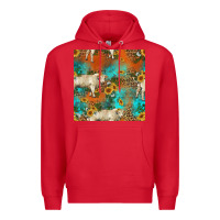 Red western charolais cow seamless pattern Premium Hoodie - HRA Design Shop