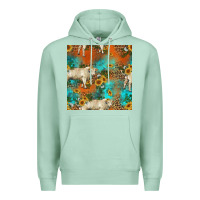 Seafoam western charolais cow seamless pattern Premium Hoodie - HRA Design Shop