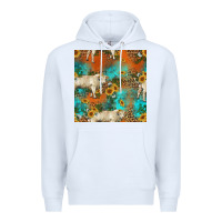 White western charolais cow seamless pattern Premium Hoodie - HRA Design Shop
