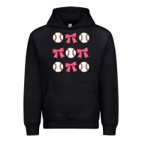 Black baseball coquette bow Urban Hoodie - JahusDesignShop