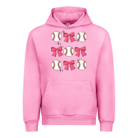Fuchsia Pink baseball coquette bow Urban Hoodie - JahusDesignShop
