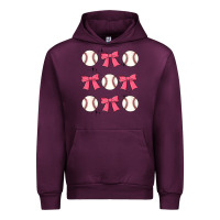Mauve Wine baseball coquette bow Urban Hoodie - JahusDesignShop