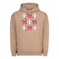 Pigment Burro baseball coquette bow Urban Hoodie - JahusDesignShop