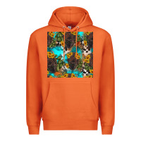 Carrot western bison and sunflowers seamless pattern Premium Hoodie - HRA Design Shop