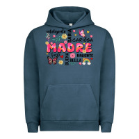 Pigment Midnight Navy ella es mama Urban Hoodie - JahusDesignShop