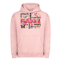 Pigment Salmon ella es mama Urban Hoodie - JahusDesignShop