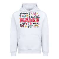 White ella es mama Urban Hoodie - JahusDesignShop