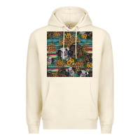 Sandshell western two cute heifers seamless pattern Premium Hoodie - HRA Design Shop