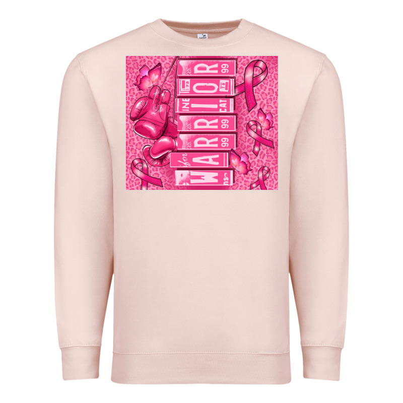 Warrior Breast Cancer Premium Sweatshirt by RanaPortraitStore | Teevron
