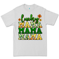 Dove Grey lucky mama mama mama  St. Patrick's Premium Tee - LillyAllenDesigns