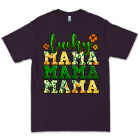 Plum lucky mama mama mama  St. Patrick's Premium Tee - LillyAllenDesigns