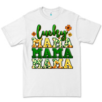 White lucky mama mama mama  St. Patrick's Premium Tee - LillyAllenDesigns