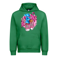 Emerald cancer ribbon pink converse and flowers Urban Hoodie - AdoDesignShop