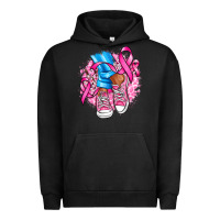 Pigment Black cancer ribbon pink converse and flowers Urban Hoodie - AdoDesignShop