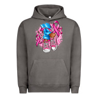 Pigment Tornado cancer ribbon pink converse and flowers Urban Hoodie - AdoDesignShop