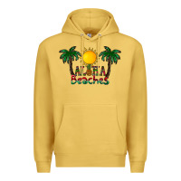 Antique Gold aloha beaches Premium Hoodie - CowhideDigitalArt