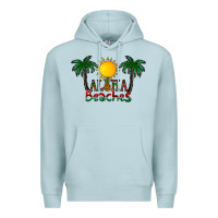Blue Mist aloha beaches Premium Hoodie - CowhideDigitalArt