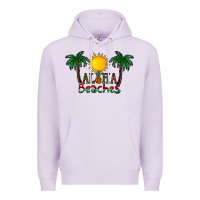 Lilac aloha beaches Premium Hoodie - CowhideDigitalArt