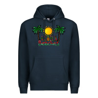 Navy aloha beaches Premium Hoodie - CowhideDigitalArt