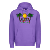 Purple aloha beaches Premium Hoodie - CowhideDigitalArt