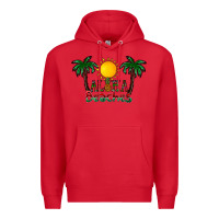 Red aloha beaches Premium Hoodie - CowhideDigitalArt