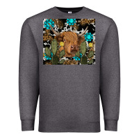 Charcoal Heather western cow Premium Sweatshirt - RanaPortraitStore
