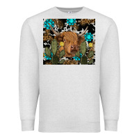 Oatmeal Heather western cow Premium Sweatshirt - RanaPortraitStore