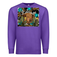 Purple western cow Premium Sweatshirt - RanaPortraitStore
