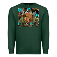 Sports Green western cow Premium Sweatshirt - RanaPortraitStore