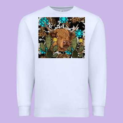 Premium Sweatshirt western cow