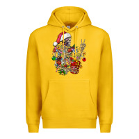 Lemon Christmas lights and skeleton Premium Hoodie - FaDigitalArtStudio