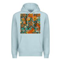 Blue Mist western stars seamless pattern Premium Hoodie - HRA Design Shop