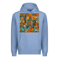 Colony Blue western stars seamless pattern Premium Hoodie - HRA Design Shop