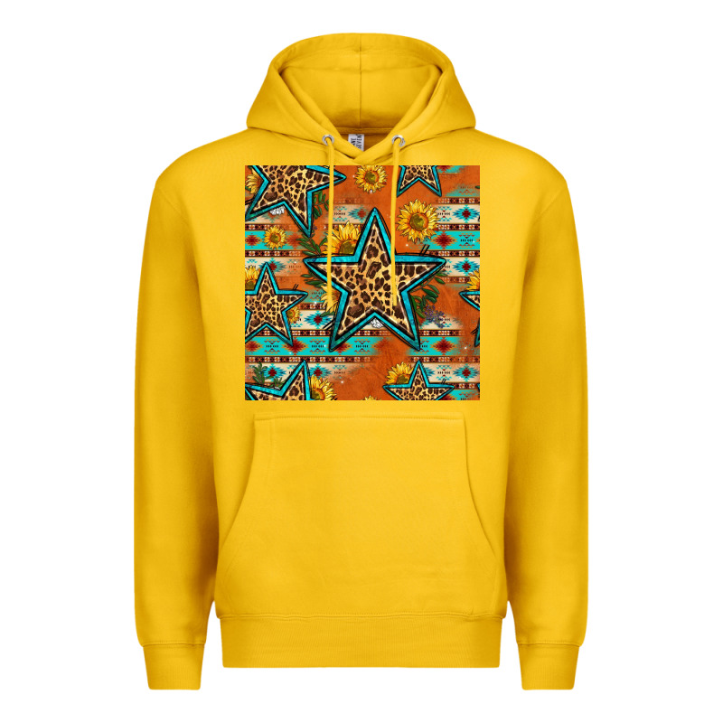 Western Stars Seamless Pattern Premium Hoodie by HRA Design Shop | Teevron