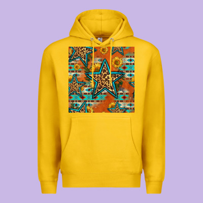 Western Stars Seamless Pattern Premium Hoodie Designed By Hra Design Shop