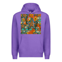 Purple western stars seamless pattern Premium Hoodie - HRA Design Shop