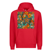 Red western stars seamless pattern Premium Hoodie - HRA Design Shop