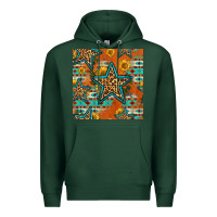 Sports Green western stars seamless pattern Premium Hoodie - HRA Design Shop