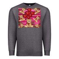 Charcoal Heather valentines day teddy bear tumbler Premium Sweatshirt - RanaPortraitStore