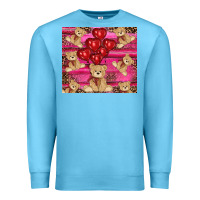 Ocean Blue valentines day teddy bear tumbler Premium Sweatshirt - RanaPortraitStore